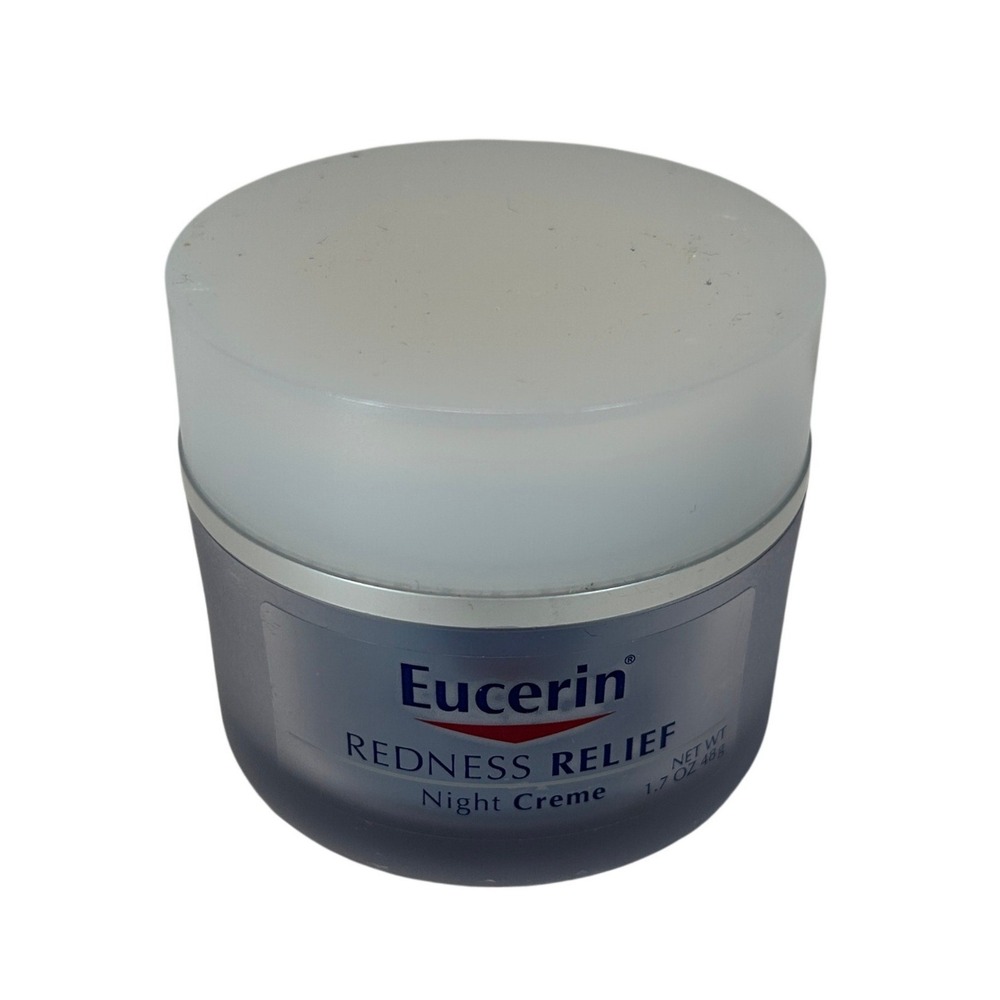 Eucerin Redness Relief Night Creme 1.7 oz 48g Sensitive Skin Face Moisturizer